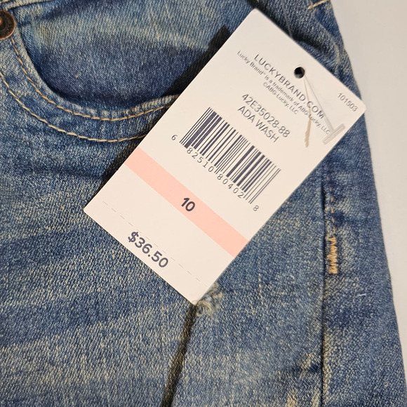 LUCKY BRAND Big Girls Riley Cuffed Denim Shorts Size 10 NWT - Picture 4 of 6